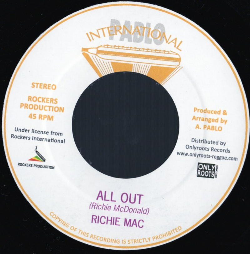 7" All Out/Lightning & Thunder RICHIE MAC/AUGUSTUS PABLO