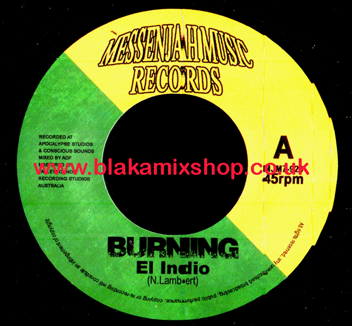 7" Burning/Amarach EL INDIO/ADF