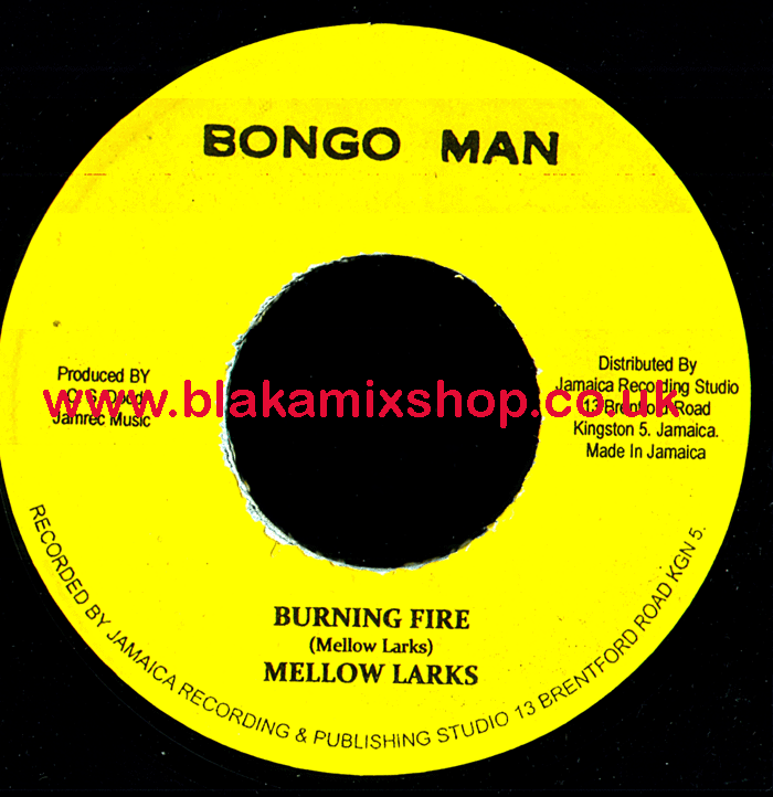 7" Burning Fire/Version MELLOW LARKS/SOUND CITY BAND