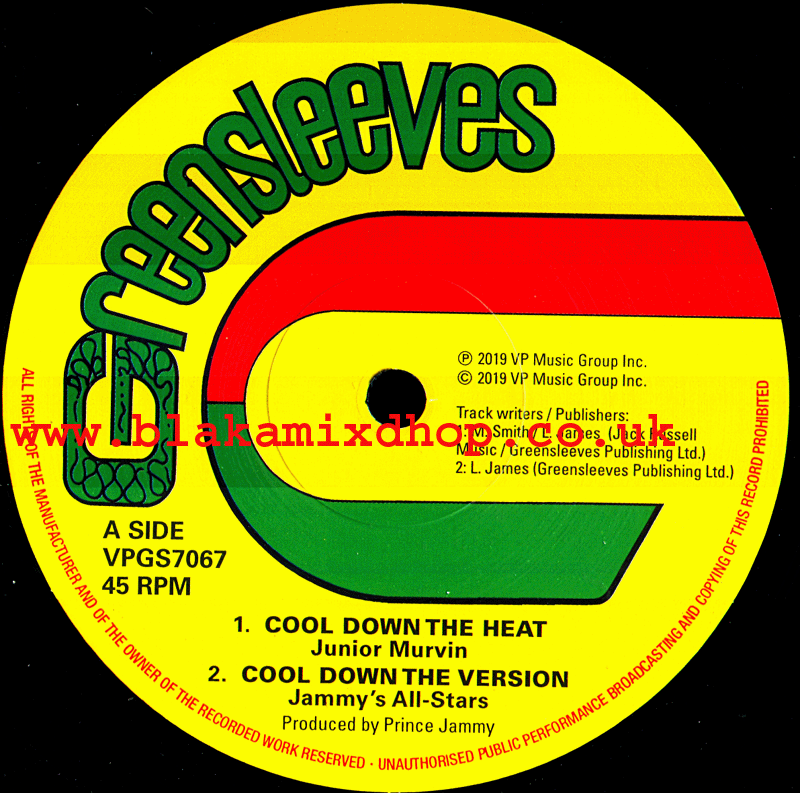 12" Cool Down The Heat/Run Down The world- JUNIOR MURVIN/NITTY G