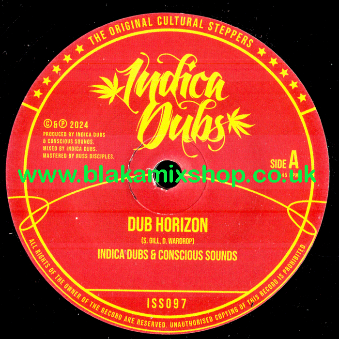 7" Dub Horizon/Dub INDICA DUBBS & CONSCIOUS SOUNDS