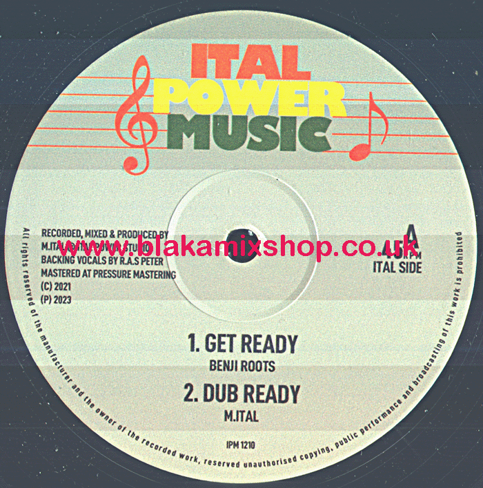 12" Get Ready/Saxophone Style BENJI ROOTS/SARAH TOBIAS