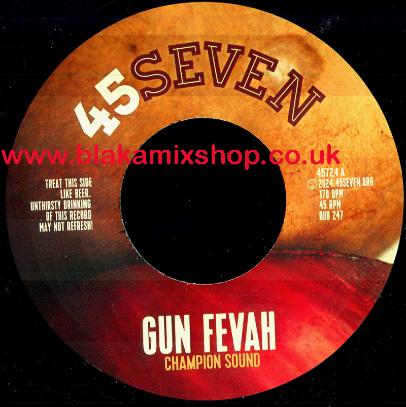 7" Gun Fevah/Wise Man CHAMPION SOUND