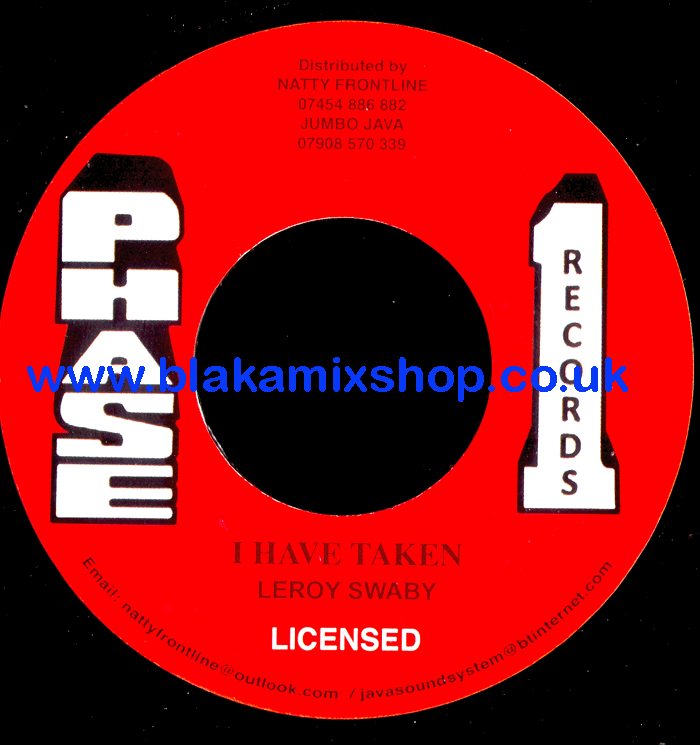 7" I Have Taken/Version LEROY SWABY