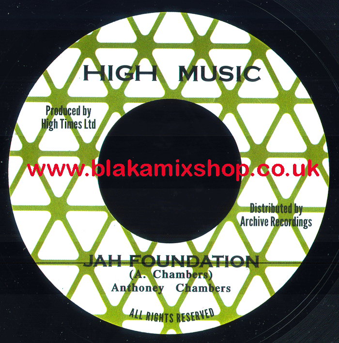 7" Jah Foundation/Version ANTHONEY CHAMBERS