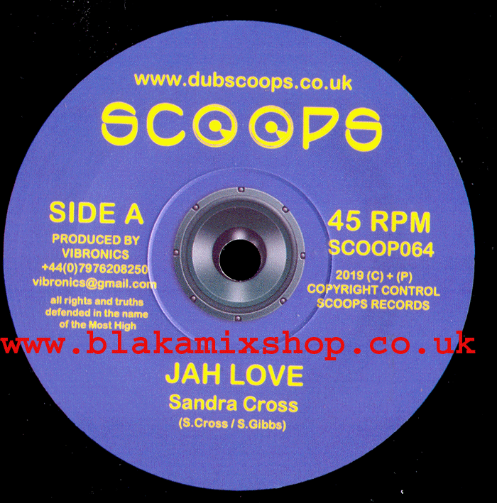 7" Jah Love/Version- SANDRA CROSS/VIBRONICS