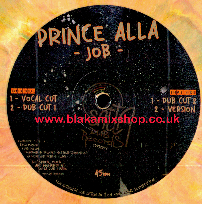 12" Job [4 Mixes] PRINCE ALLA