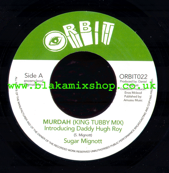 7" Murdah [King Tubby Mix]/Vesion SUGAR MINOTT/KING TUBBY