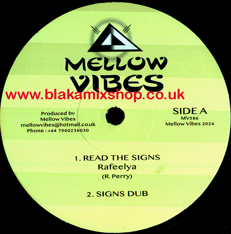 12" Read The Signs/Violinist RAFEELYA/MELLOW VIBES