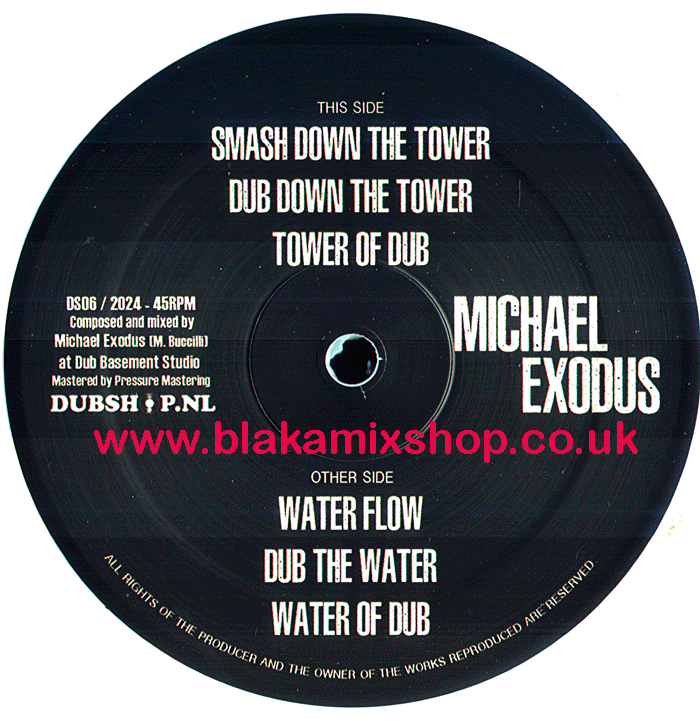 12" Smash Down The Tower/Water Flow MICHAEL EXODUS