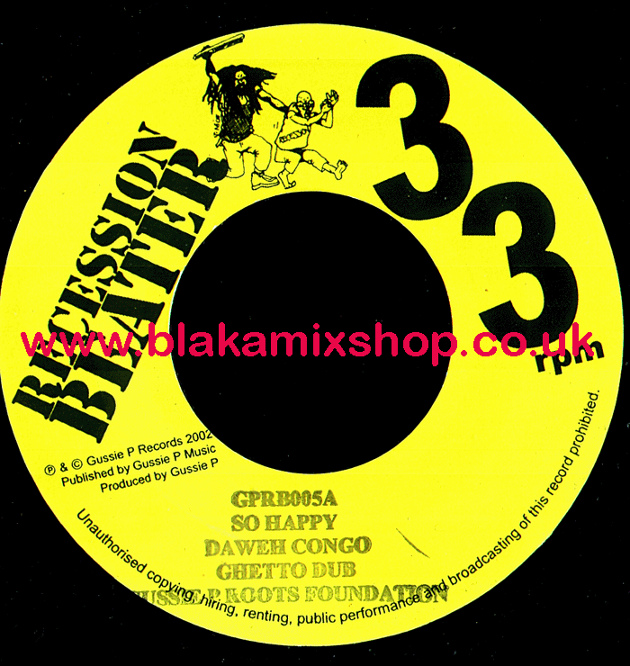 7" So Happy/Roots Doctor DAWEH CONGO/LEROY MAFIA & WINSTON SAX