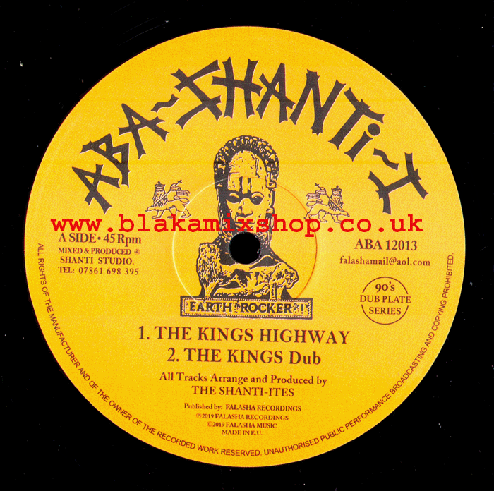 12" The Kings Highway/I Fear No Evil THE SHANTI-ITES