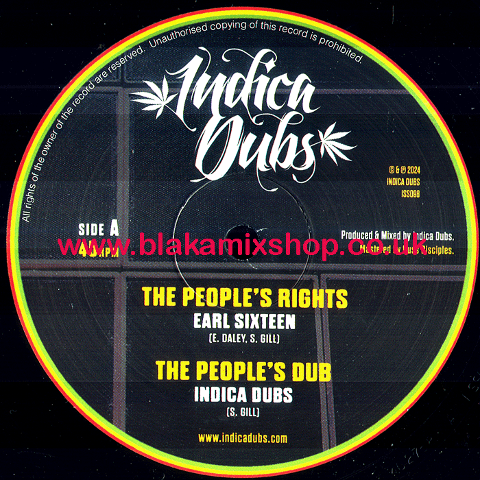 10" The People's Rights [4 Mixes] EARL SIXTEEN