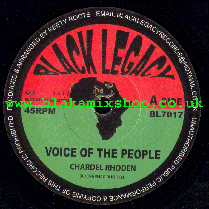 7" Voice Of The People/Dub The People- CHARDEL RHODEN/KEETY ROOT
