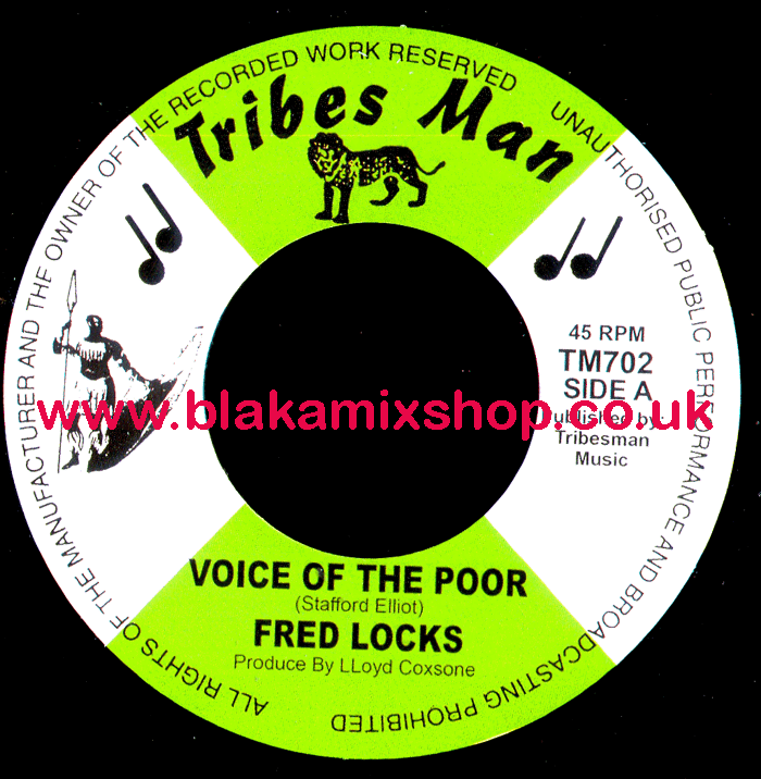 7" Voice Of The Poor/Dub FRED LOCKS