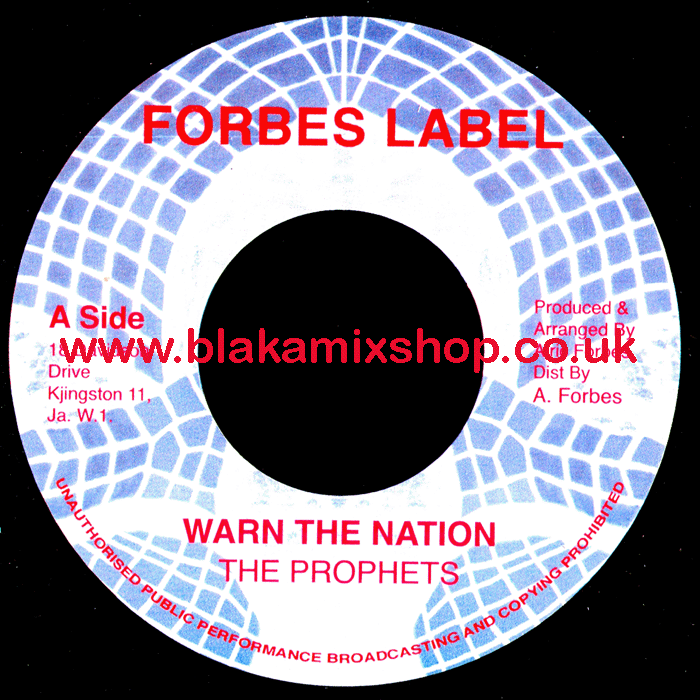 7" Warn The Nation/Dub THE PROPHETS